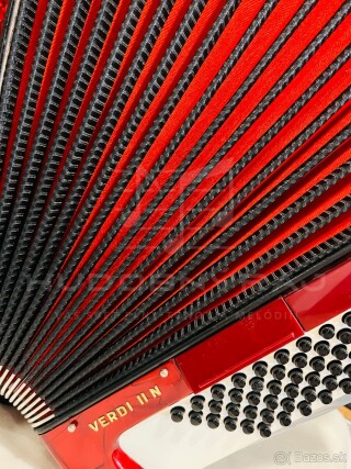 Predám akordeón Hohner Verdi II N- 96 Basový