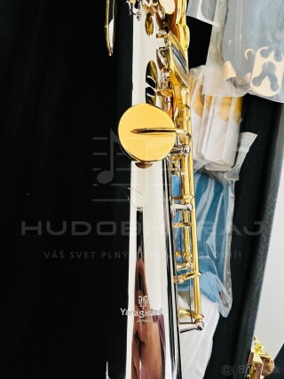 NOVÝ SOPRÁN SAXOFÓN- kópia k modelu YANAGISAWA- JAPAN- SOLID SILVER GOLD
