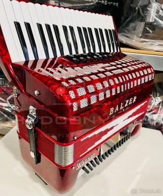 Predám krásny Taliansky akordeón Balzer Wagner 96 basový, top stav