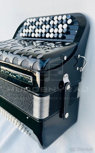 Nový akordeón Beltunica- chromaticky B Griff- 72 BASOVÝ