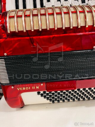 Predám akordeón Hohner Verdi II N- 96 Basový