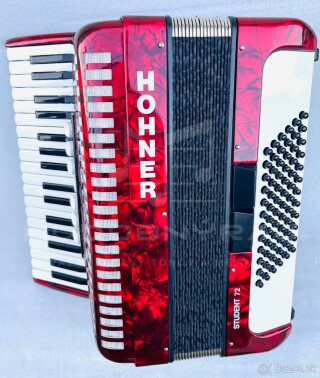 Akordeón HOHNER STUDENT 72 BASOVÝ- používaný