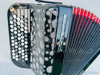 Nový akordeón Beltunica- chromaticky B Griff- 72 BASOVÝ